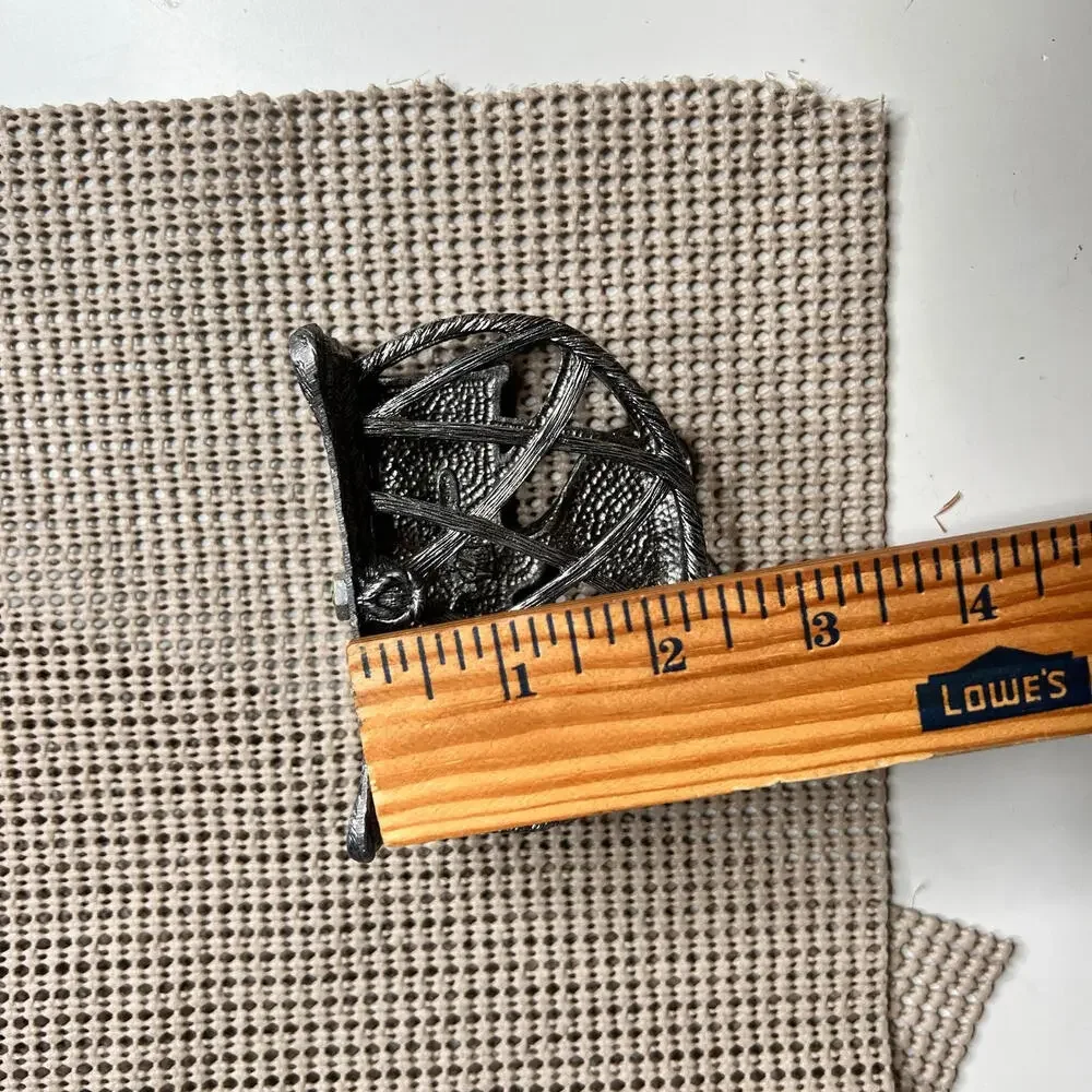 Vintage 1991 Metzke Pewter Tennis‎ Napkin Holder Racket Net Design Made in USA